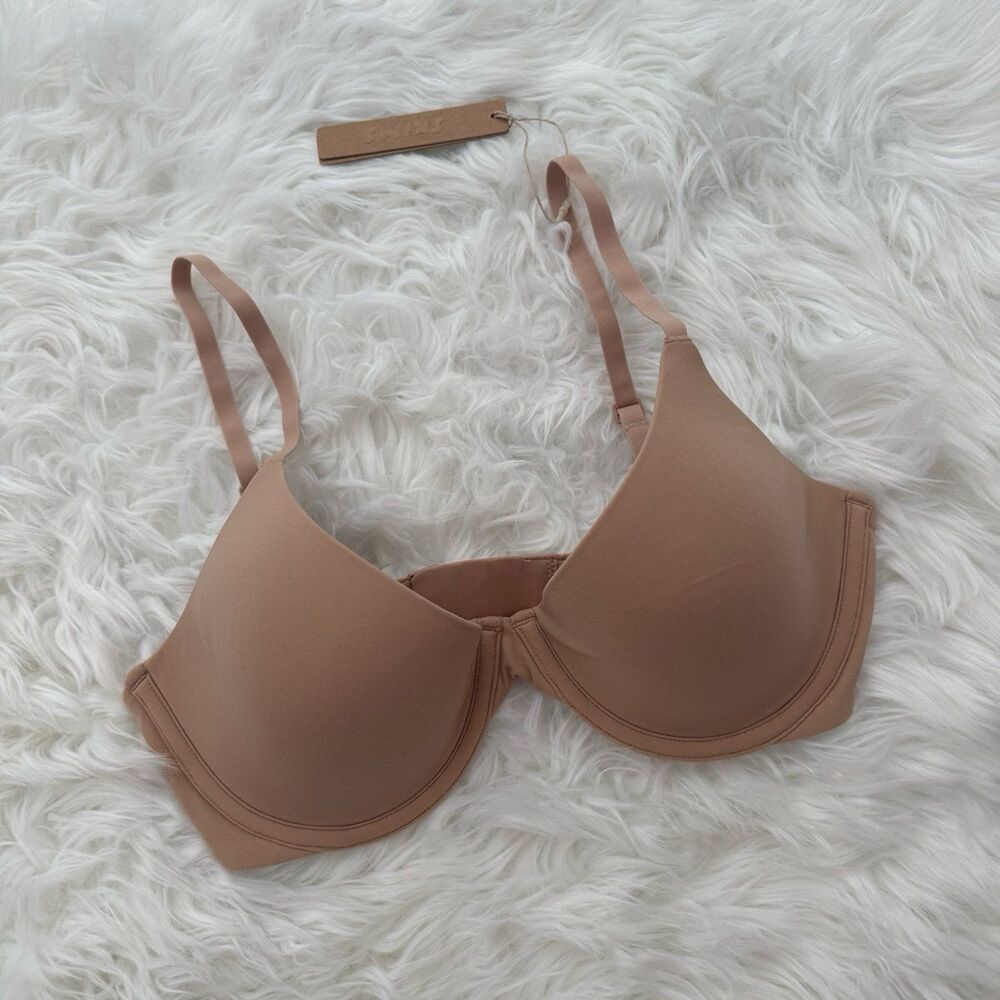 Skims Fits Everybody Scoop Plunge Bra Clay 34D - Picture 3 of 8